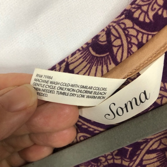 Lot of 2 Soma House Dresses Shifts Loose Fit Pull On Soft Comfy - Picture 14 of 14